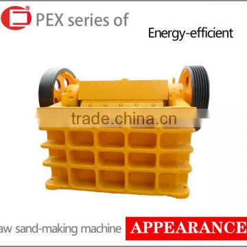 Hot sale PE series of jaw sand making machine with low price