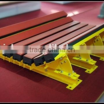 excellent ultrastrong impact rubber bars bed for conveyor system