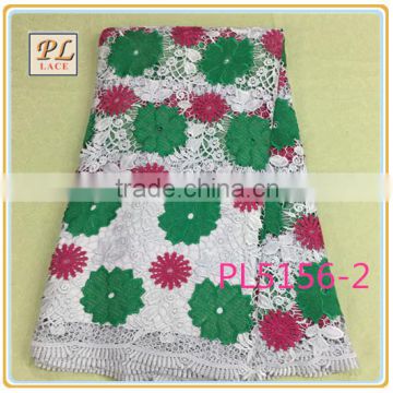2015 Latest Fashion Crochet dress embroidery guipure lace fabric