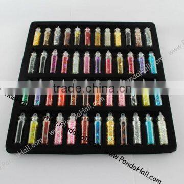 Girls Caviar Bead Acrylic Sequins Powder Plastic Sheet DIY Nail Art Decor (AJEW-R015-1-B)