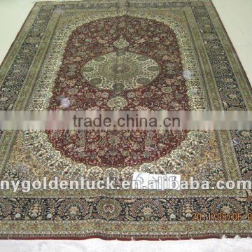 6x9 handmade turkish design 400L100%silk kashmiri carpets
