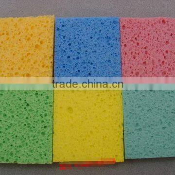 natural cellulose viscose sponge with scouring pad car cleaning
