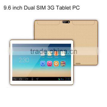 9.6" 3G IPS screen Quad core android tablet pc with Bluetooth GPS FM