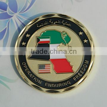 Embossed custom souvenir gold coins for sale