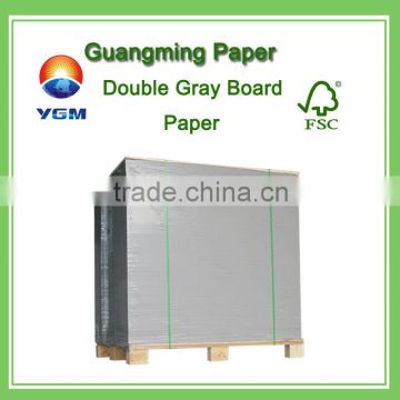 hot sell 1000gsm laminated grey chipboard/ grey chip board