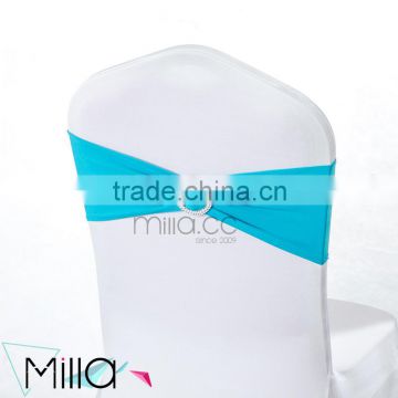factory sale spandex chair covers with band cheap chair cover for event decoration                        
                                                                Most Popular