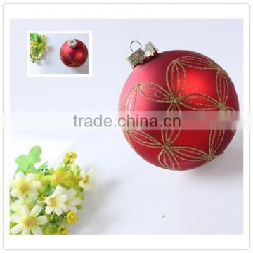 Best Selling High Quality Glass Ball Christmas Tree Lighting Wall Decoration With Aluminum Cap