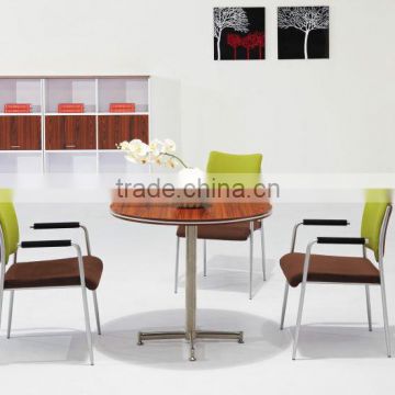 New design small round wood conference table