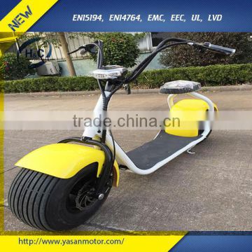 2016 Most popular 18*9.5 inch Two wheels Adult 1000w Citycoco scooter electric for sale