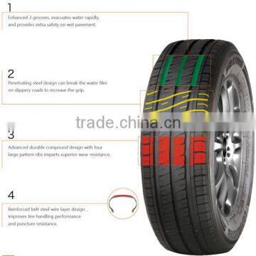 Light truck tire 205R16C, 205R14C, 165R13C