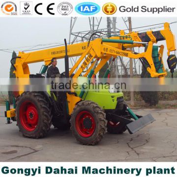 excavator and crane mounted pile driver