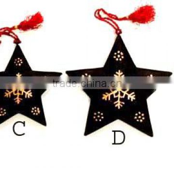 Beautiful gift item metal crafts hanging stars Christmas decoration