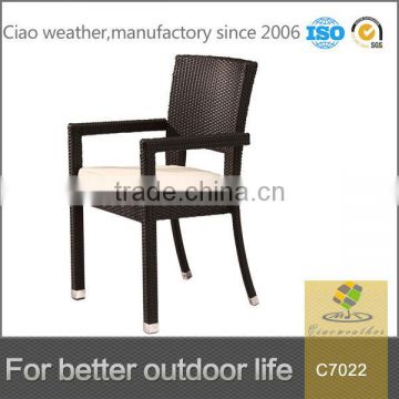 2017 new arrival poly rattan furniture arm chair