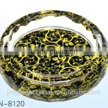 High quality cheap laser engraving crystal ashtray