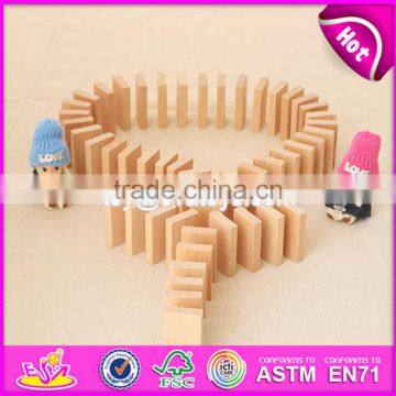 2017 new design funny kids play wooden dominoes toys for sale W15A075