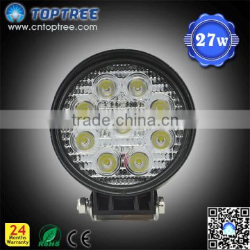 27w LED Driving / Utility Light Round motorized spotlight led driving light