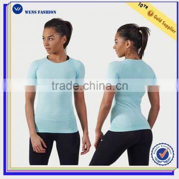 Custom Fitness Women Bodybuilding Sports T-shirt Wholesale Gym Wear