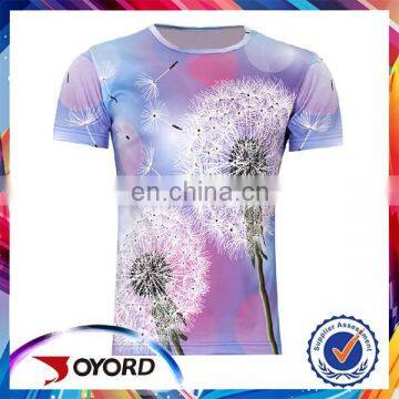 Wholesale printed cotton/ polyester custom t shirt