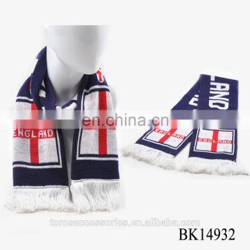 Jacquard Knit Scarf, Custom Soccer Scarf, Football Scarf Knitting Pattern