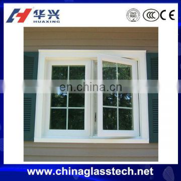Environmentally-friendly single tempered/laminated/coated glass china top brand 2.2/2.5mm upvc profile/pvc windows and doors