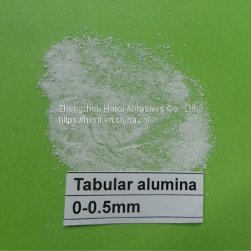 White sintered Tabular Alumina 0-0.5mm price