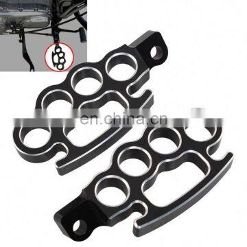 Cafe Racer Flying Knuckle Control Floor Board Foot Pegs footrest motorcycle For Harley Touring