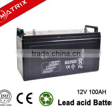 European market 12v 100ah smf deep cycle battery