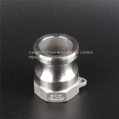 Stainless Steel Cam & Grooves Type A – Female Adapter