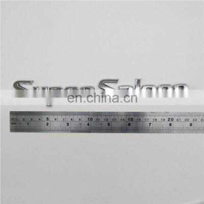 Customized Plastic Chrome Super Saloon Letter Car Decal Emblem Badge For Toyota