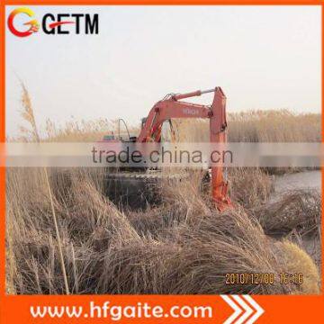 Amphibious excavator with high tensile strength