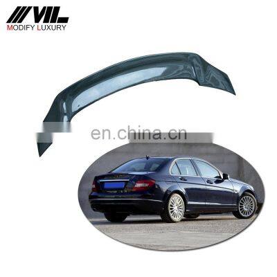 Carbon Fiber trunk spoiler For Mercedes Benz W204 C250 C300 C63 Sedan 4 Door 2008-2013