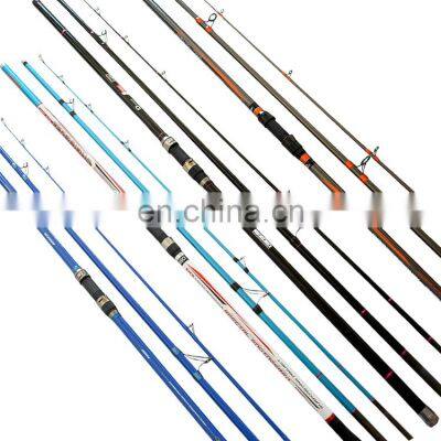 China OEM European Reservoir Beach 4.2m  Carbon surf casting fishing rod 3 section surf rods