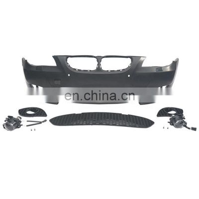 For BMW 5 Series E60 Modified M5 style front bumper with grill for BMW Body kit car bumper 2002 - 2010