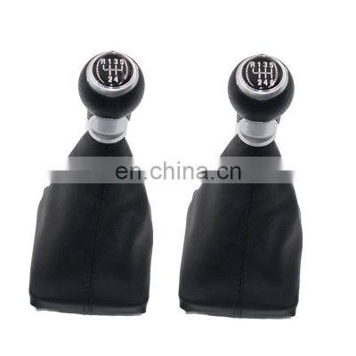 gear knob For Audi A6 C6 2004-2012 A4 S4 B8 8K A5 8T 8F Q5 8R 2007-2015 5/6 Speed Car Shift Gear Knob Lever Gaitor Boot Cover