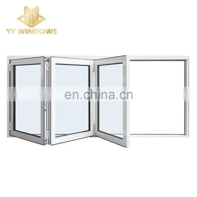 AS2047 Standard Exterior Design Waterproof bifolding Aluminium bifolding Glass window