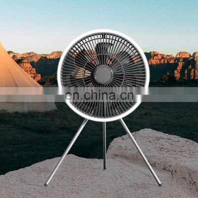 2022 Fan Household Appliances Tripod Rechargeable Wireless Powerful Air Cooler Camping Portable Stand Table Fan Mini Fans