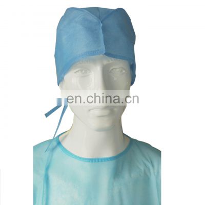 Machine Made Disposable Non-woven Surgical Doctor Cap with Ties