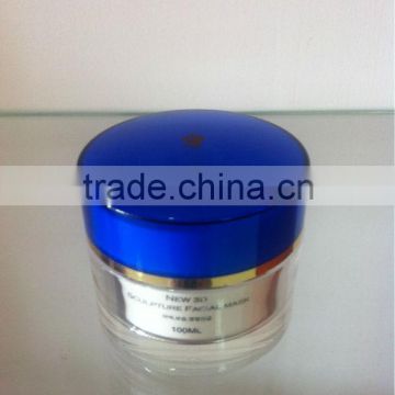 Acrylic cream jar for cosmetic package