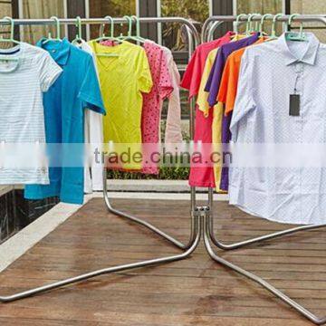 High quality stainless steel extendable clothes drying hanger rack/foldable clothes hanger drying rack 3S-118