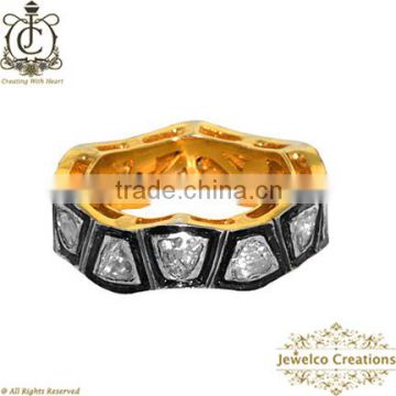 Eternity Rose Cut Diamond Ring,14K Gold Natural Diamond Ring, Designer Fashion Ring Jewelry for Women, Victorian Ring Wholesaler