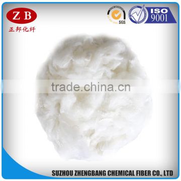 high quality low melt polyester fibre in pure white color