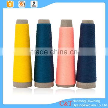 100 ring spun 32S/2 dyed polyester yarn