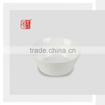 Ceramic White Snowflake Pattern Bowl for Tableware
