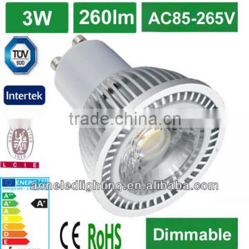 High quality 3W 5W aluminum cob gu10 led spot light