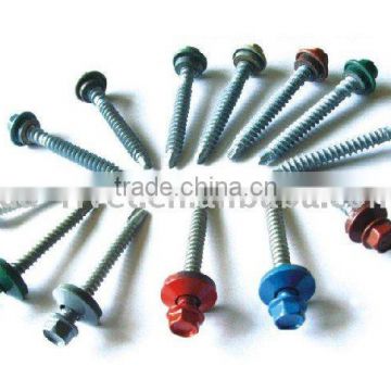 Hex Head Self Drilling Screw With Rubber Washer