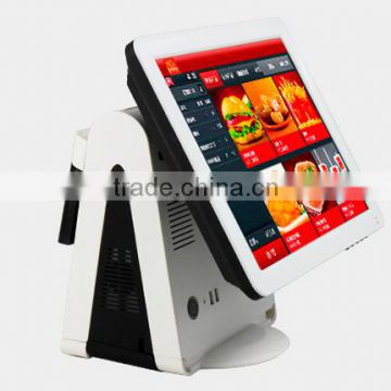 single side touch screen pos machine for food shop