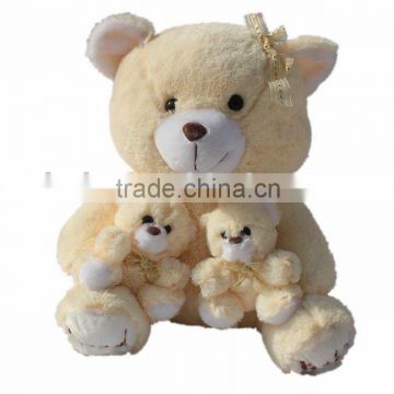 holding two bears bear plush bear toys