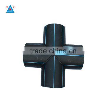 HDPE pipe fitting cross