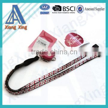 Manufacturer wholesale rhinestone badge holder lanyard