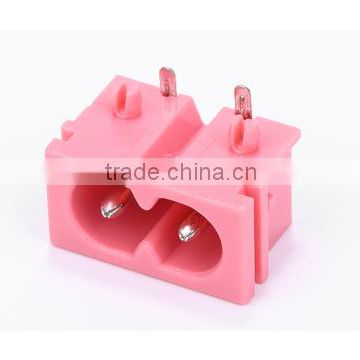 pink waterproof ac socket c8 electrical AC socket